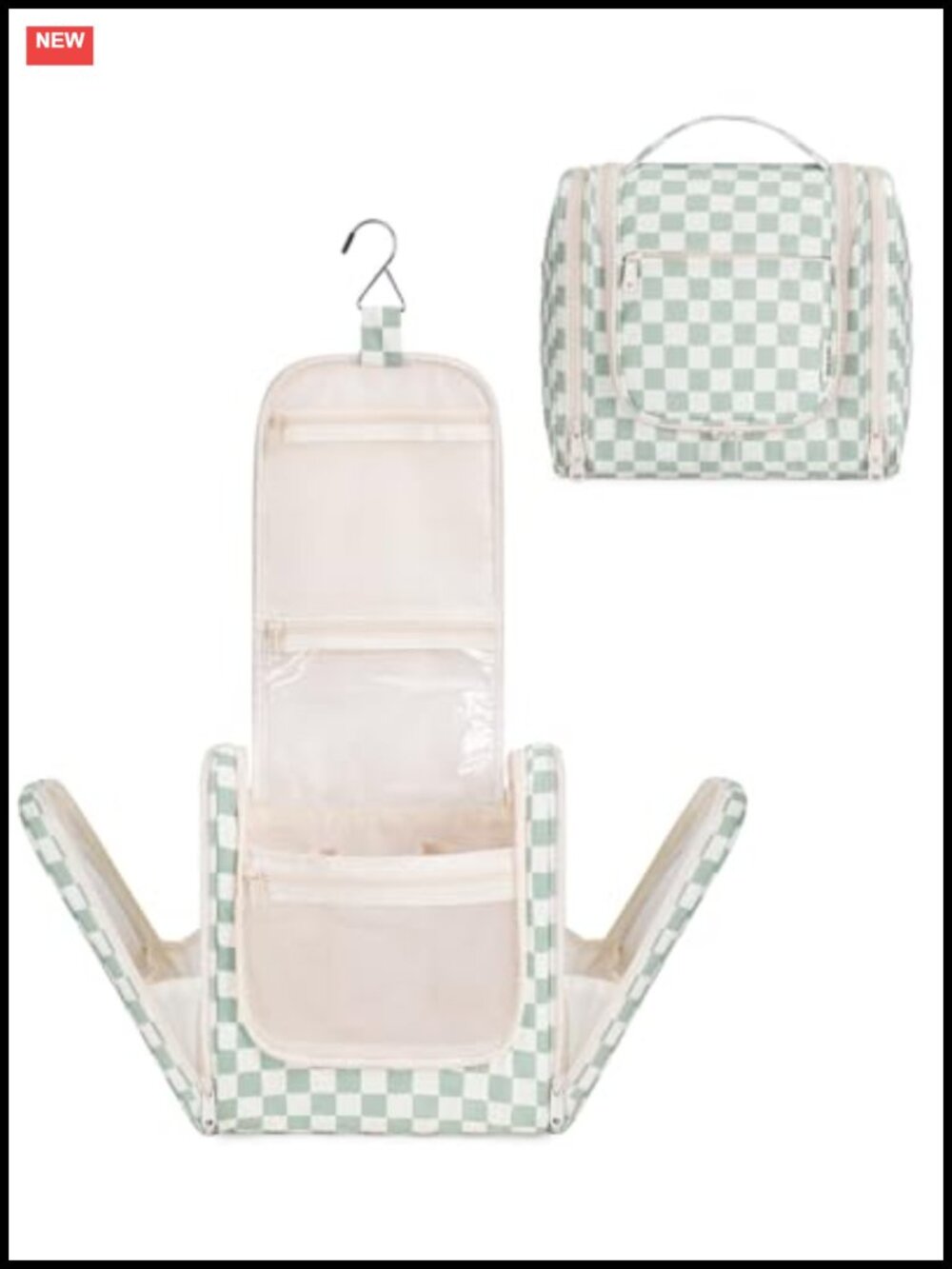 Hanging Toiletry Bag for Travel - Water Resistant Polyester Organizer